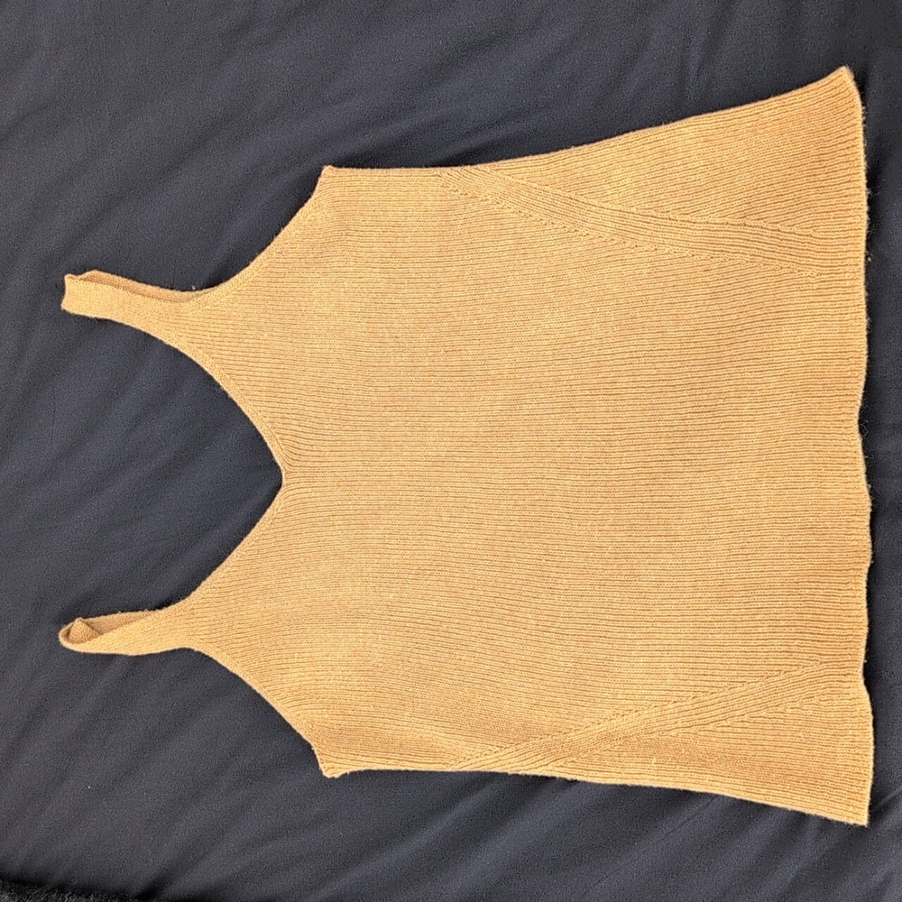 Old Navy Camel Knit Sweater Tank